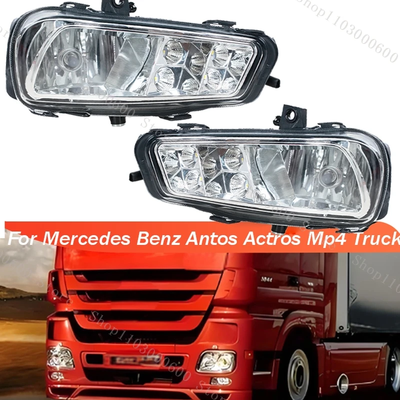 

1/2PCS Front Bumper Led Fog Light For Mercedes Benz Antos Actros Mp4 Truck Car Accessories Fog Lamp A9608202256