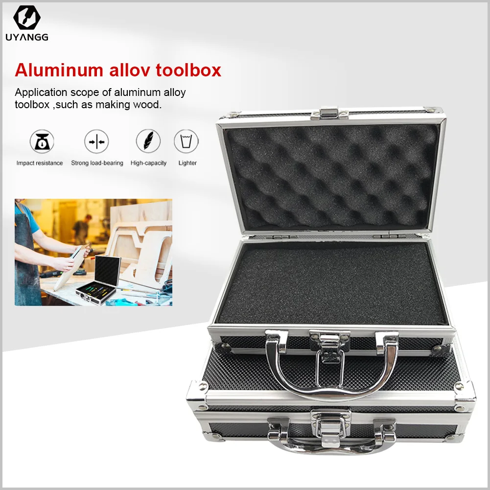 2023 hot selling Tool Box Aluminium Alloy Toolbox Storage Case Portable Tool Case Travel Luggage Organizer Case Safety Box