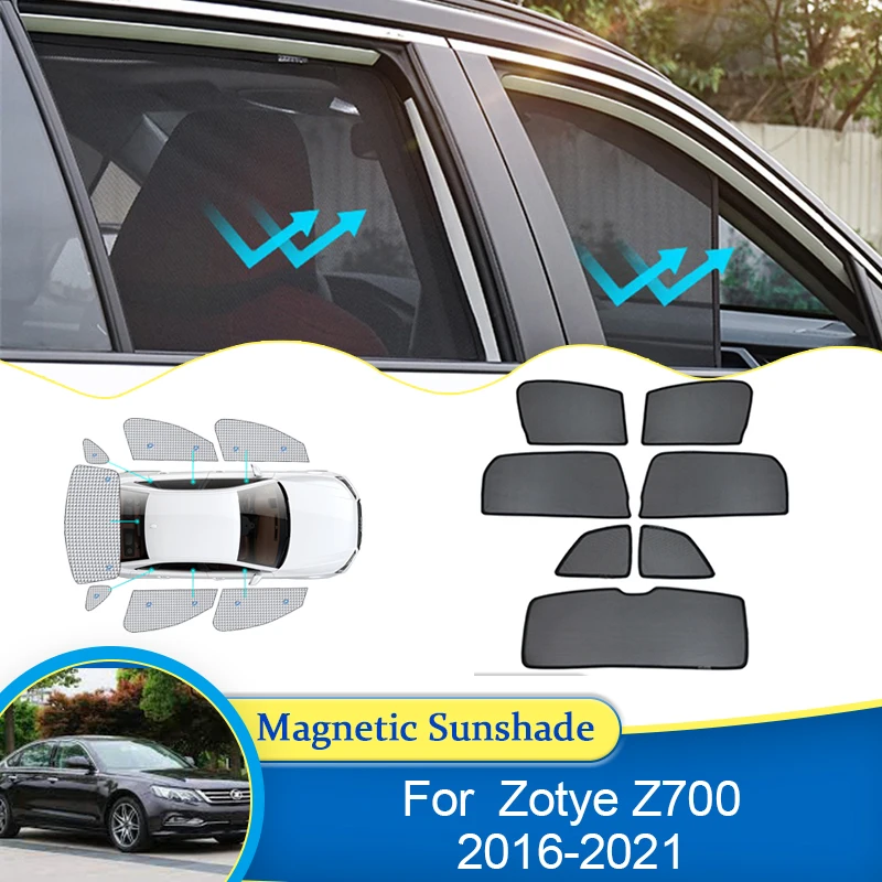 

For Zotye Z700 2016 2017 2018 2019 2020 2021 UV Protection Curtain Magnetic SunShade Privacy Visor Car Accessories Auto Parts