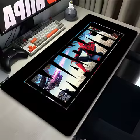 Marvel Spider-Man Mouse Pad Laptop HD Anime XXL Keyboard Pad Gamer Cabinet Mousepad PC Gaming Accessories Desk Mat Rubber Carpet
