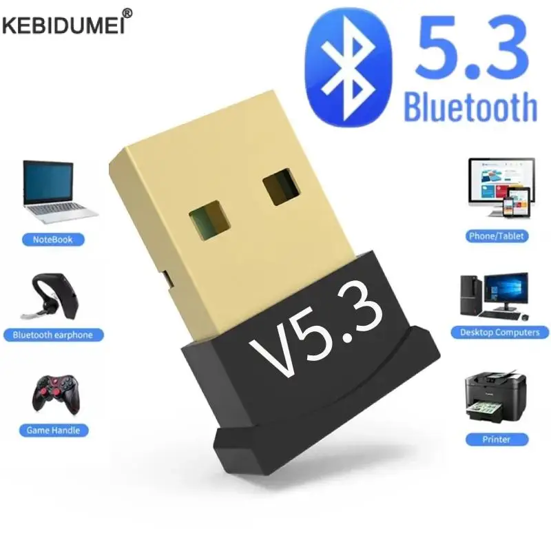 

USB Bluetooth 5,3 адаптер беспроводной Bluetooth 5,1 адаптер для ПК ноутбука беспроводной динамик аудио приемник USB передатчик