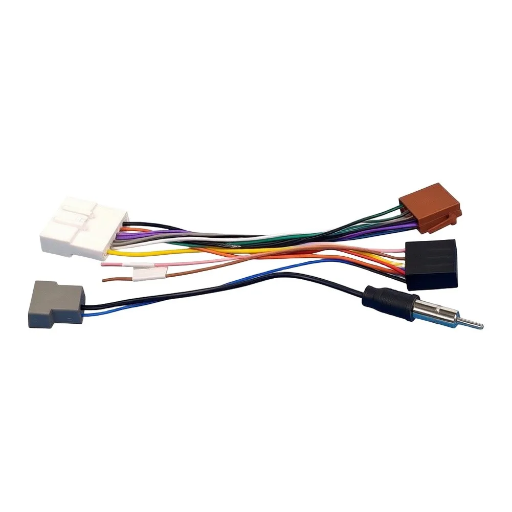Car Radio Wiring Harness 20-Pin ISOConnector Cable For Nissan For Qashqai For Navara For Cube For Rogue For Versa Audio Install