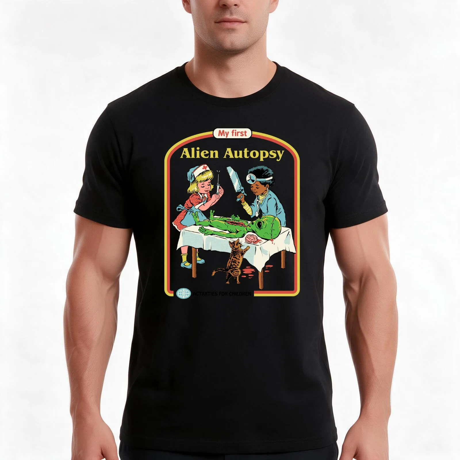 My First Alien Autopsy T-Shirt Summer Casual Cotton Tee, Unisex Men Women