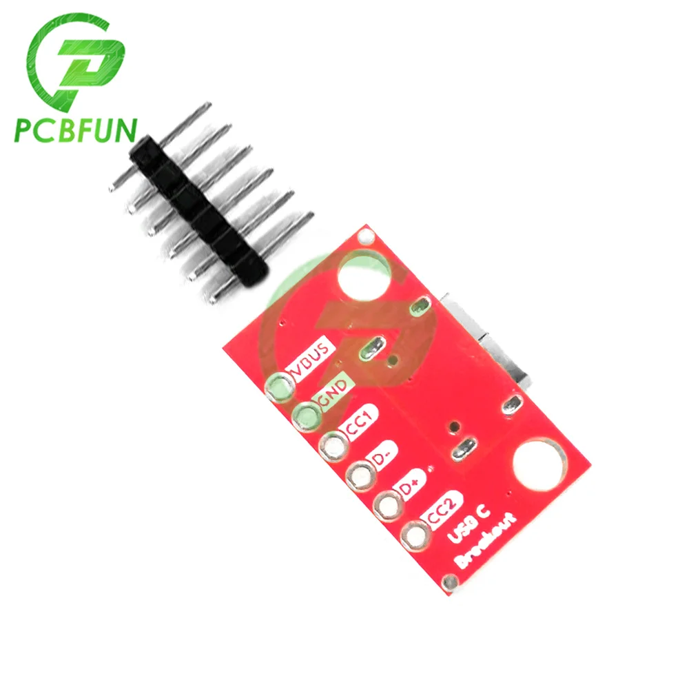 USB 3.1 Type-C Connector Socket 16 Pins Female Test PCB Board Adapter for Data Transfer Power Adapter Board Module 2.54mm image 4