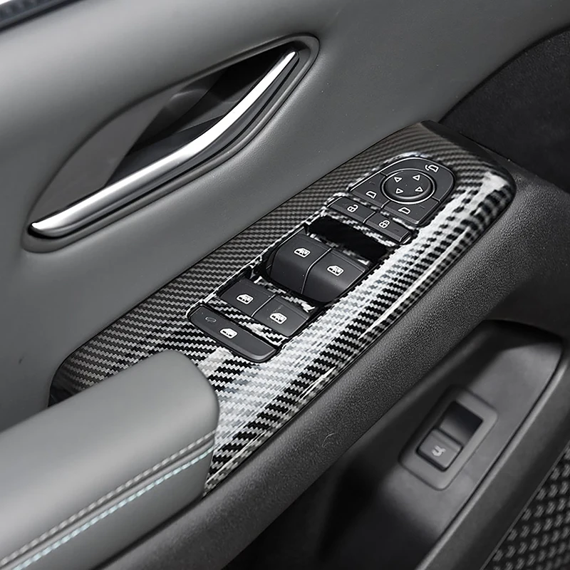 

Цветное оконное стекло из углеродного волокна, подъемные кнопки, декоративная рамка, накладка для BYD Song Pro 2025, с левым рулем, Стайлинг автомобиля