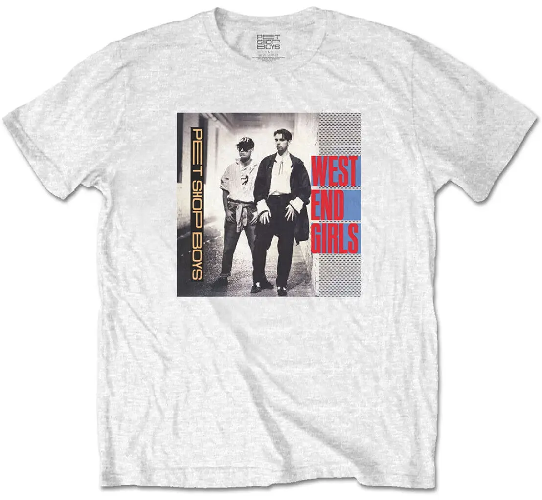 Pet Shop Boys West End Girls White T Shirt Official