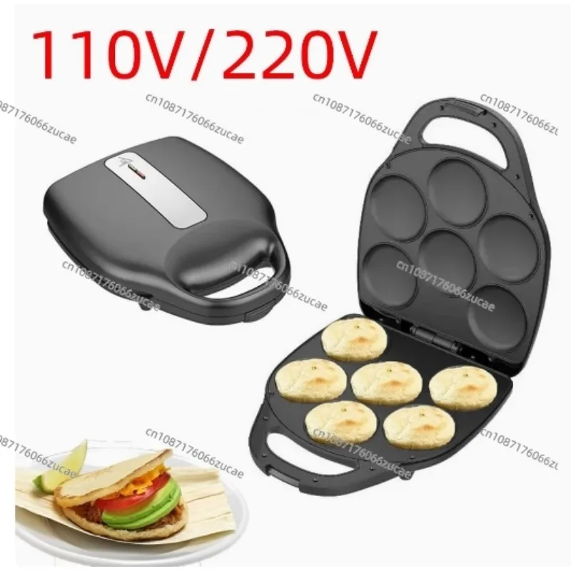 110V American Gauge Pancake Maker Cake  Muffin Omelette Maker Home 6-hole Hamburger Sandwich Breakfast