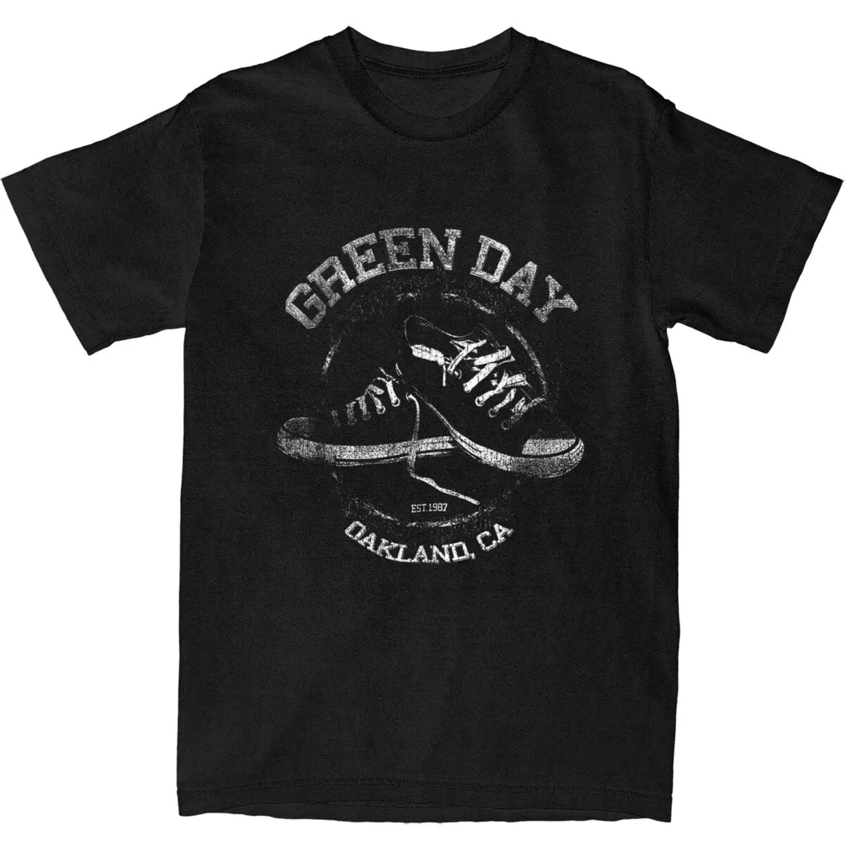 Men Green Days Allstar T-Shirts 100 Cotton Tees Beach Y2K Short Sleeve T-Shirt O-Neck Leisure Pattern Tee Shirt New Arrival