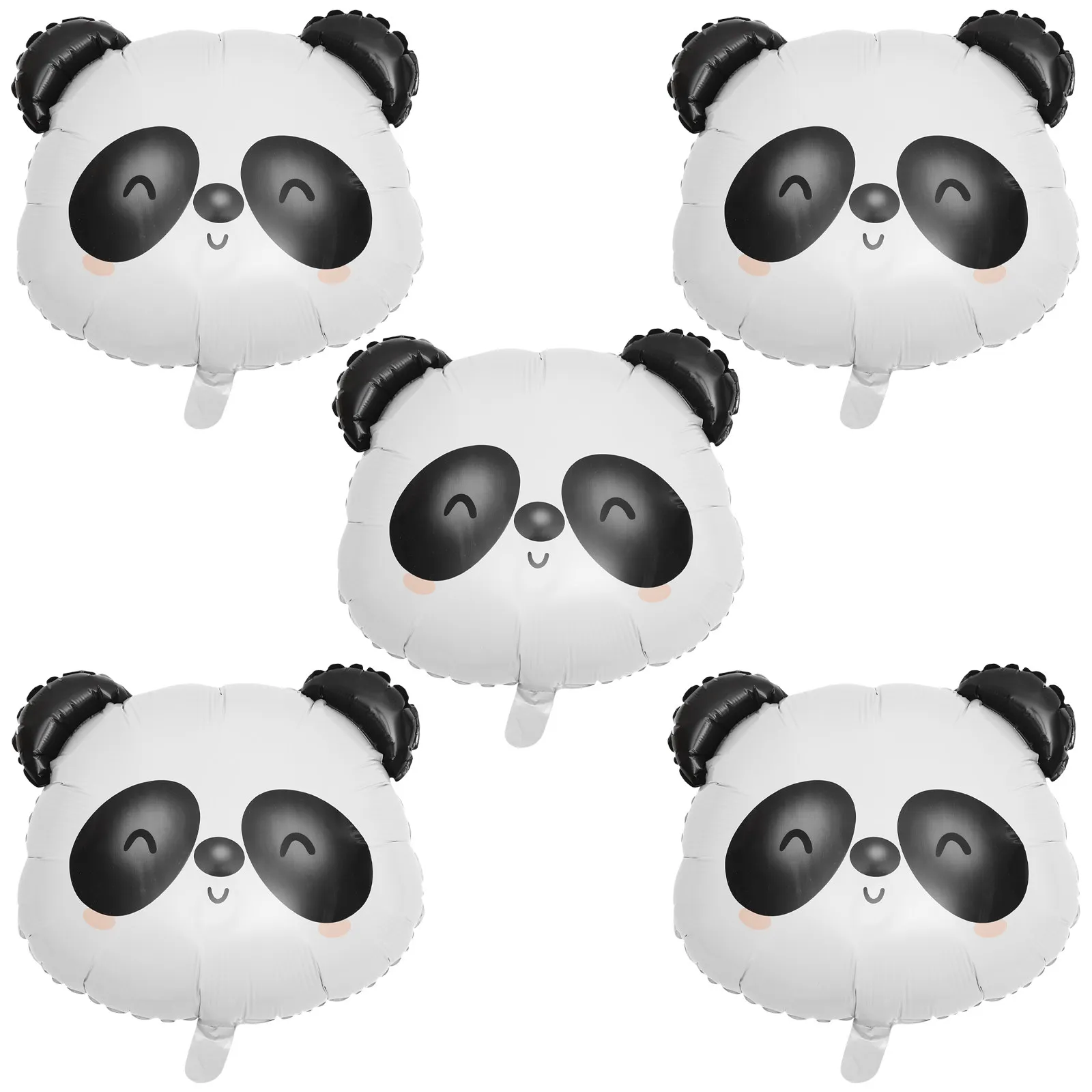 5Pcs Panda Balloons Aluminum Film Cartoon Decorative Party Supplies Vivid Party Balloon Decorations for Birthday view 3