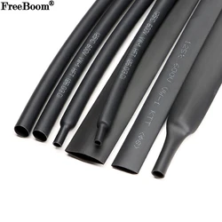 1~10m Heat Shrink Heatshrink Tube 2:1 Black Diameter 0.6mm ~ 80mm Tubing Sleeving DIY Wrap Wire Repair Cable Protecctor