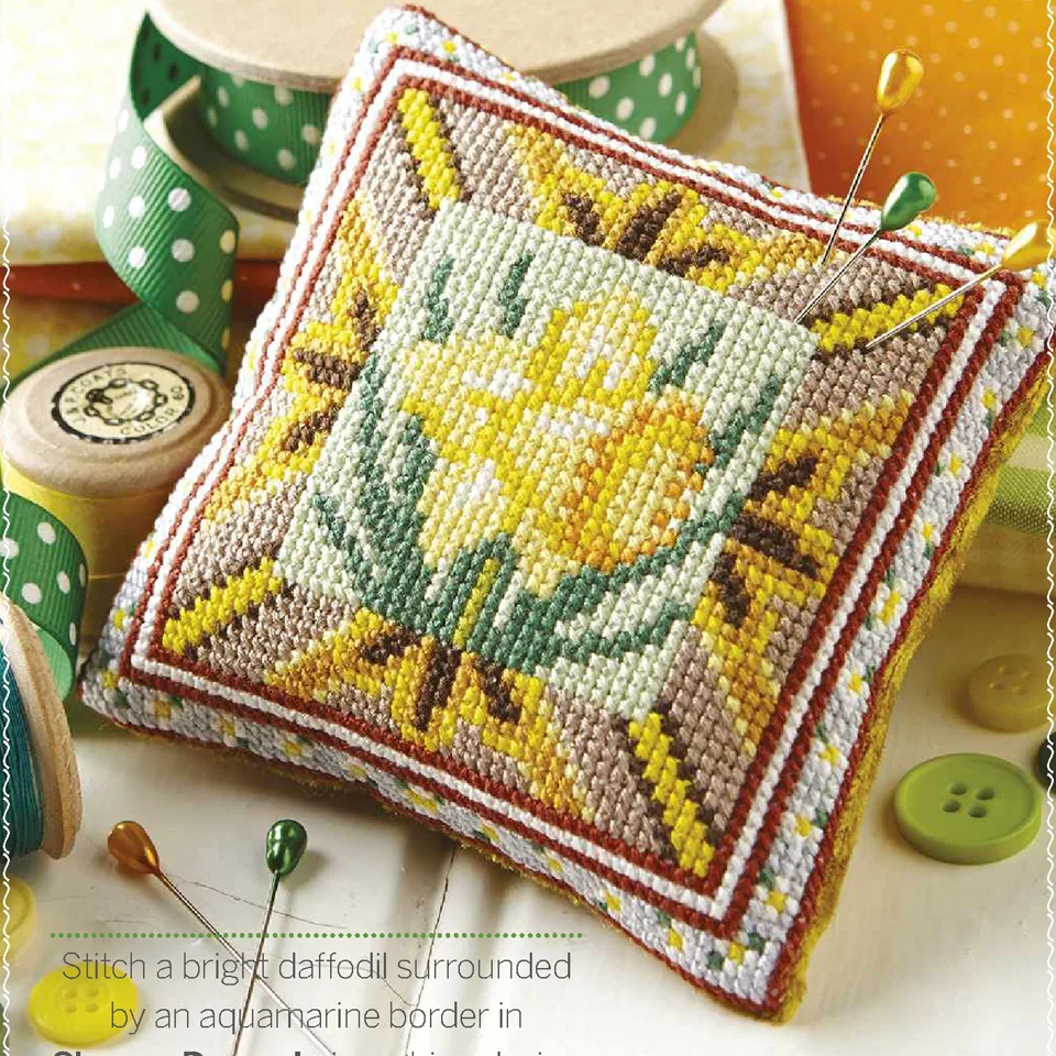 

Cross Stitch Pin Neddle Cushion Needlework DIY Kit Embroidery Set Counted Cross-Stitching Pincushion Pin Bag Suit ZC065 Painting