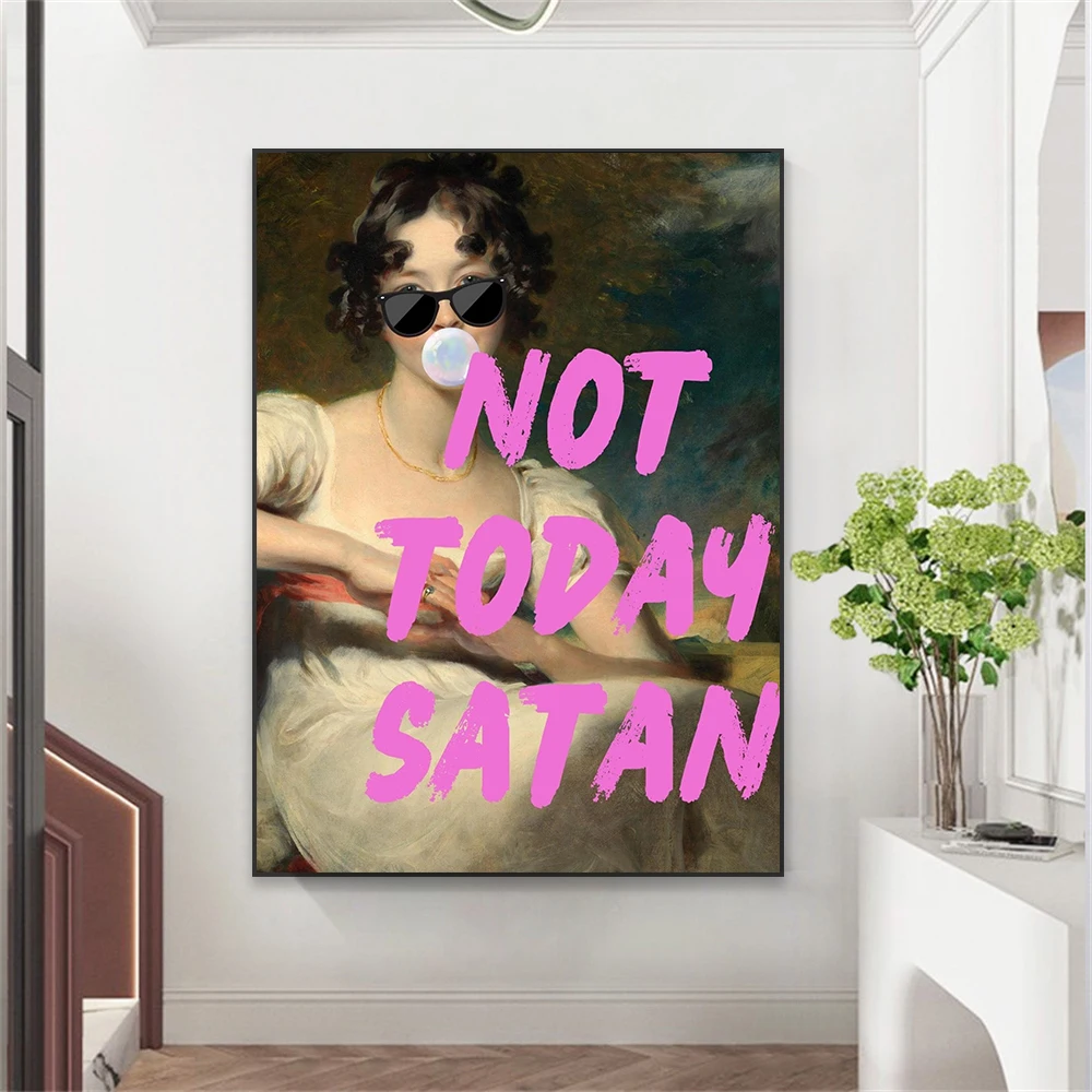 Funny Bedroom Wall Art Decor Altered Art Print Poster Oil Painting Print Funny Quote Canvas Painting Modern Home Picture Decor