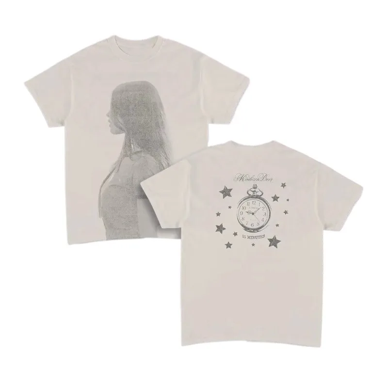 Madison Beer Merch 2026 Unisex T-shirt Men Short Sleeve Tops fashion Tee Clothes Causal Y2K Tops