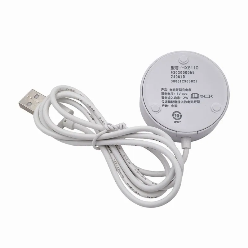 Y23A-For Philips HX5181 HX6110 HX5161 HX5171 Electric Toothbrush Charger Powered Charging Base USB Port
