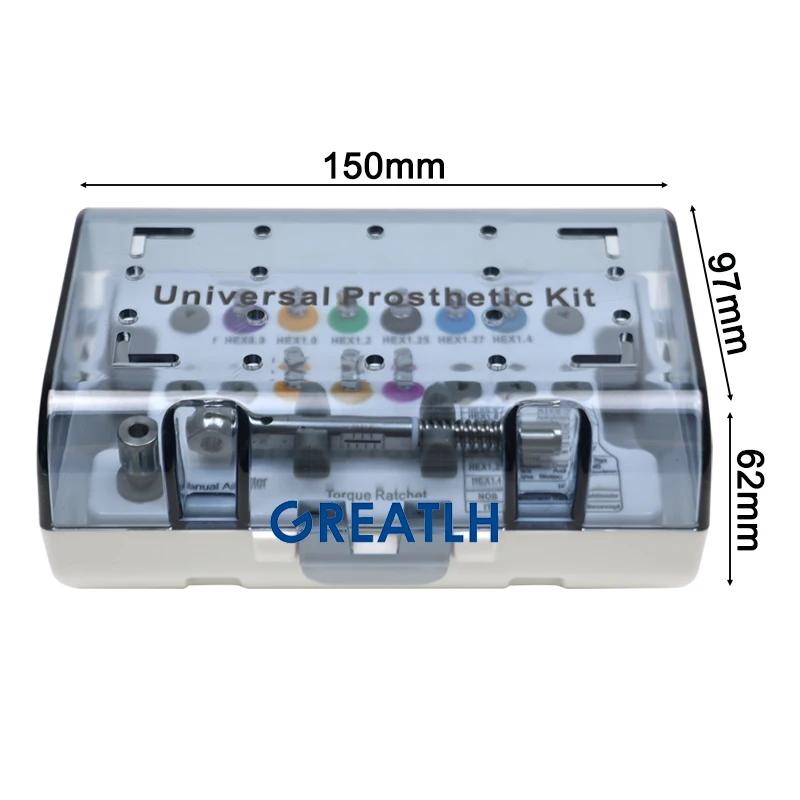 GREATLH Dental Torque Wrench Tools Dental Implant Torque Wrench Screwdriver Prosthetic Kit Stainless Steel Material Dental Tools - Image 6