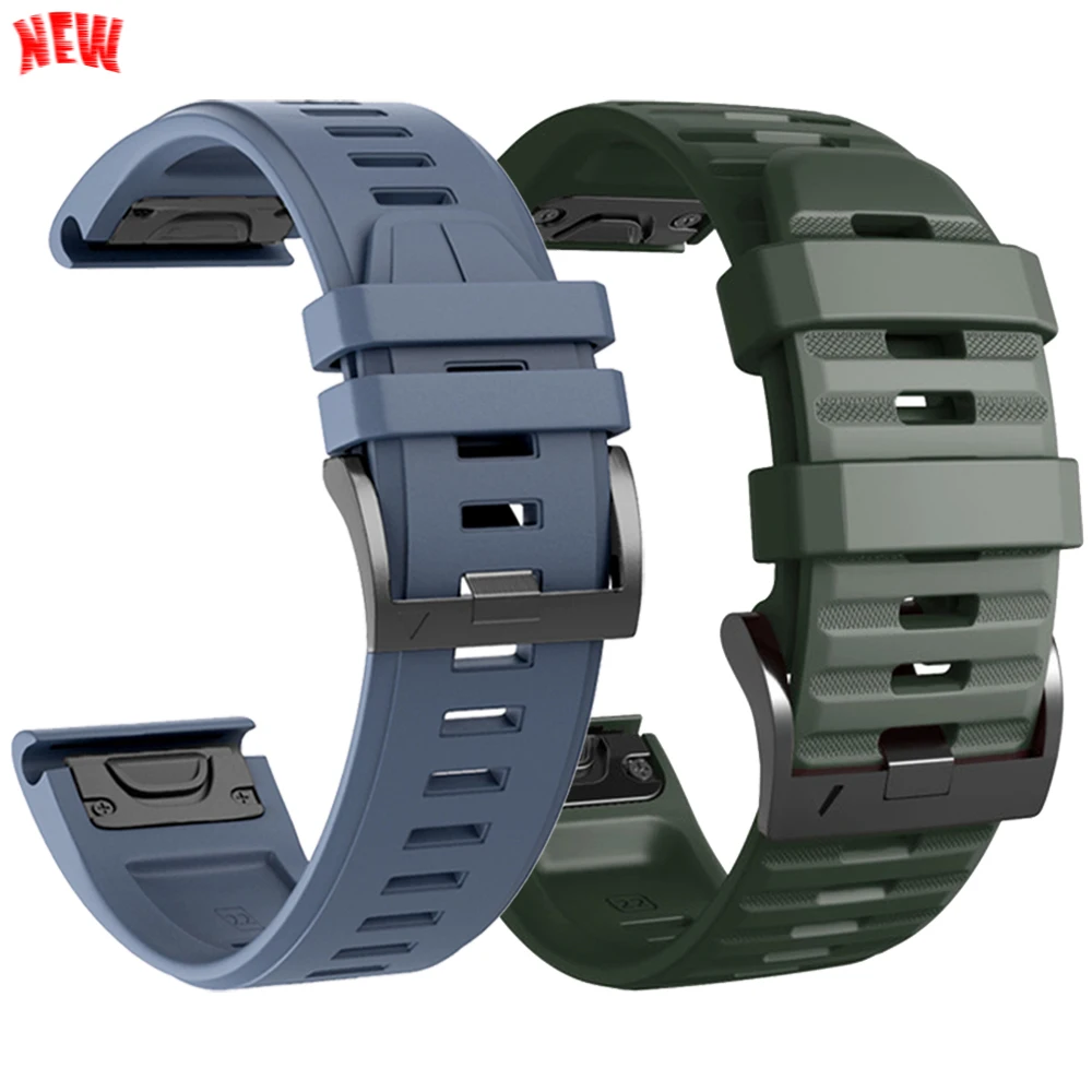 Спортивный силиконовый ремешок для Garmin Fenix E 8 7 7X 6X 6 5X 5 Pro/GPS Band Enduro 3/Quatix 8 7 Браслет QuickFit 22 мм 26 мм Ремешок для часов