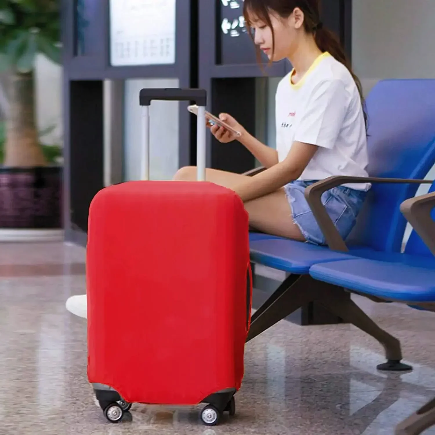 Kofferhoezen Draagbare Trolley Box Cover Rits Pak voor 18-32 Inch Tas Dikkere elastische stofkap Reisaccessoires