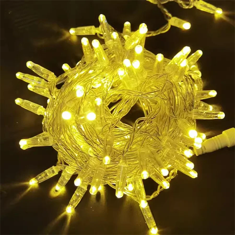 

Connectable 10M 100 LED Christmas String Light Outdoor Glue filled Christmas Garland Fairy Light Festoon Wedding Party Garland