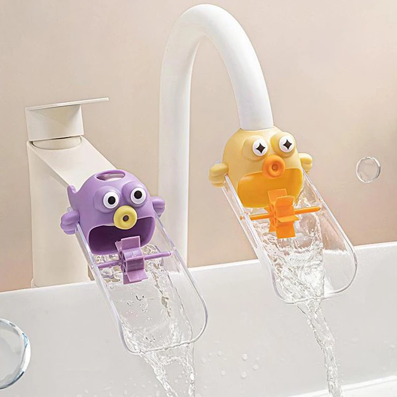 Cartoon Animals Faucet Extender For Kids Hand Washing In Bathroom Sink Accessories Kitchen Convenient For Baby Washing Helper