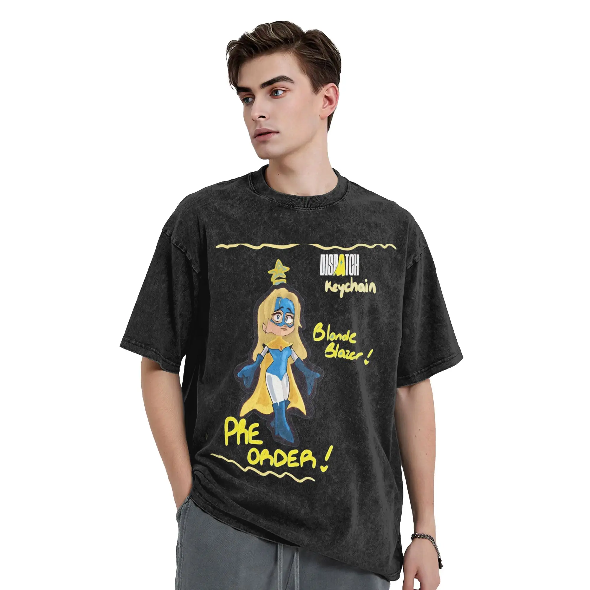 الشارع الشهير غسلها تي شيرت شخصية بواسطة Dispatch لعبة القطن تي شيرت الجدة التي شيرت للرجال الصيف رهيبة عارضة أعلى تيز #3