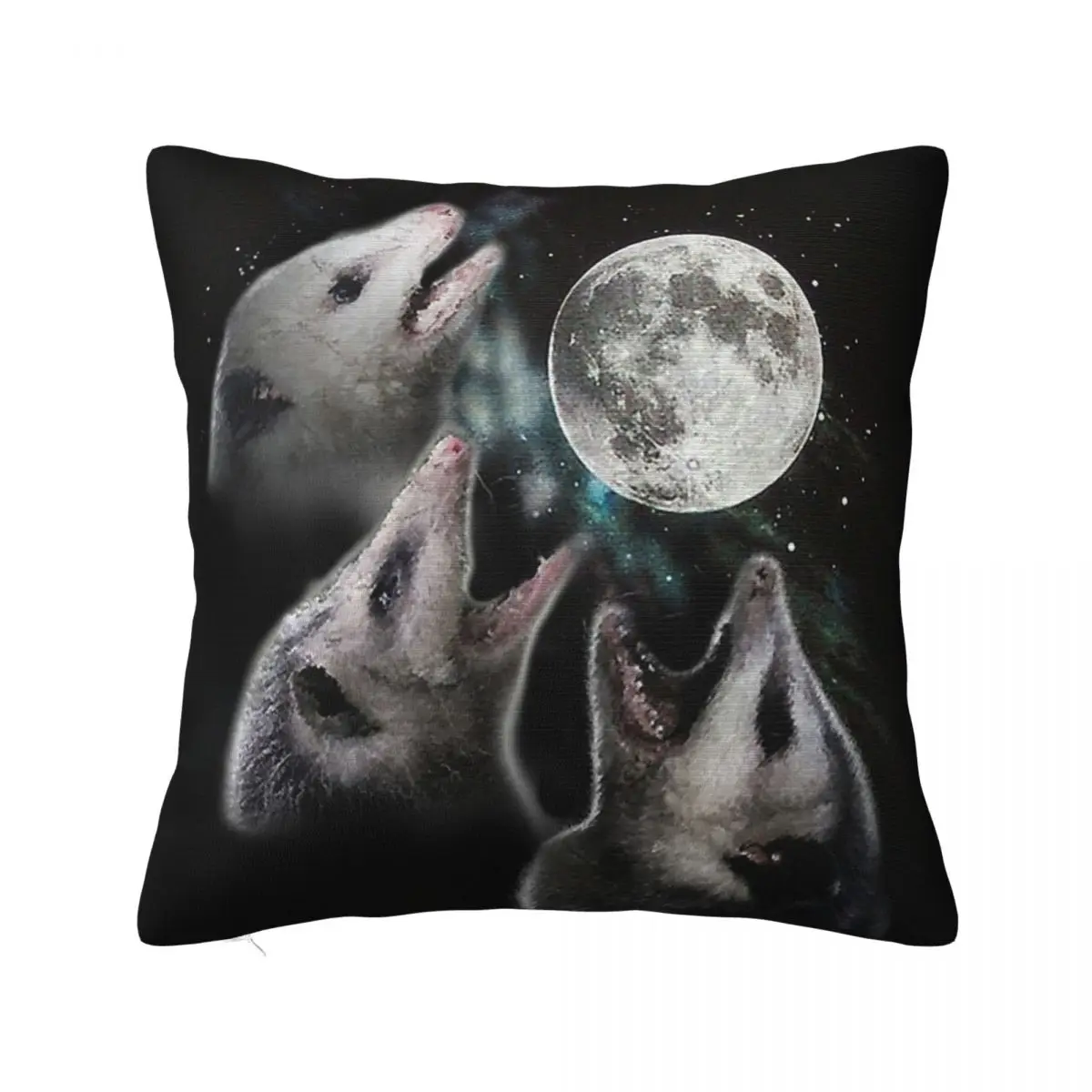 3 Opossum Moon 1 Pillowcase Cushion Bedroom Bedroom Customized Bed Decorative Pillows Customizable