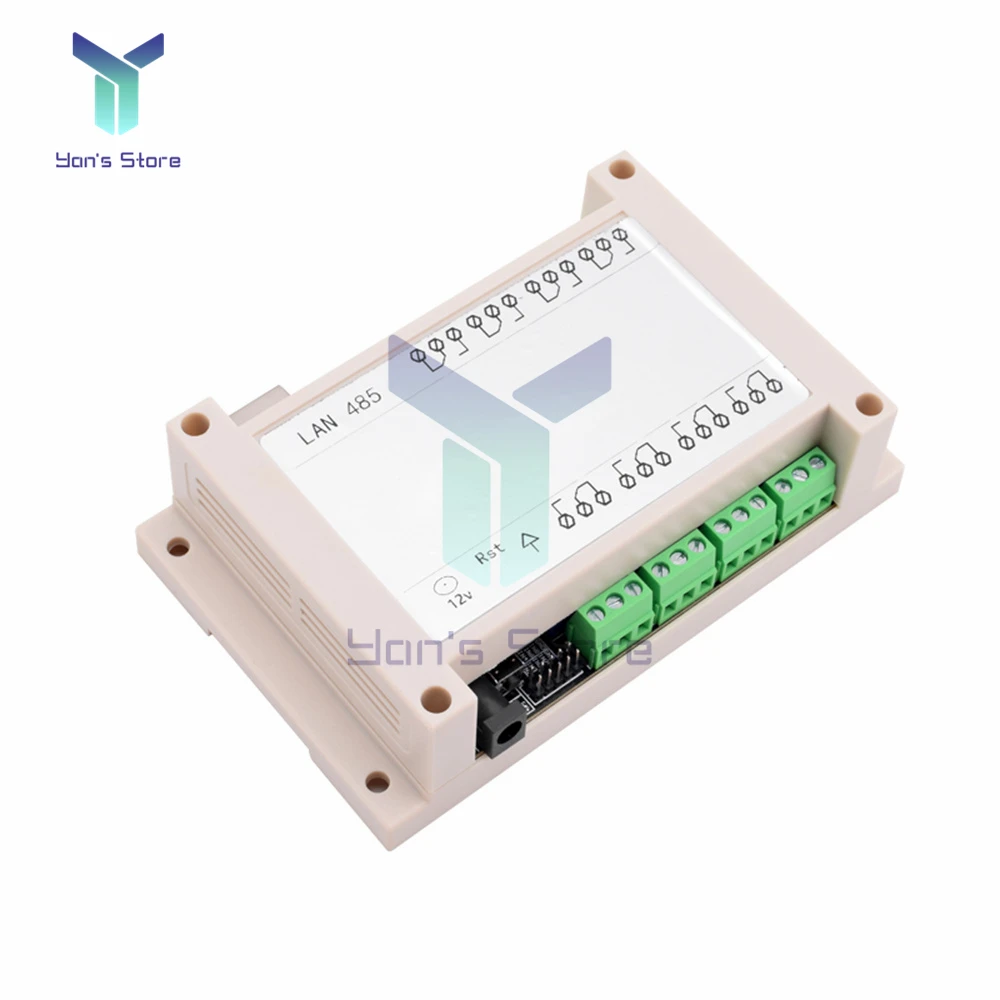 NC-1000 Ethernet RJ45 TCP/IP WEB Remote Control Board with 8 Channels Relay Integrated 250VAC LAN 485 Networking Controller