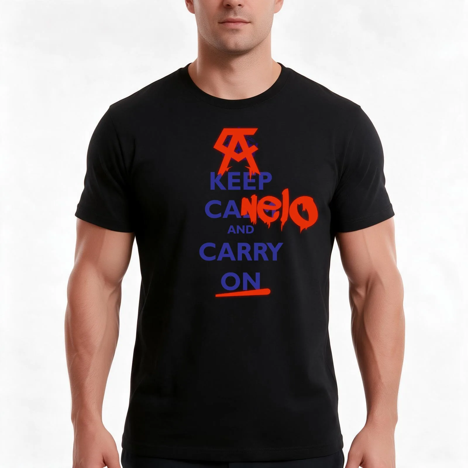 Keep Canelo And Carry On T-Shirt Summer Casual Cotton Tee Oversized Streetwear Tops Vintage Graphic Print Unisex Men Women