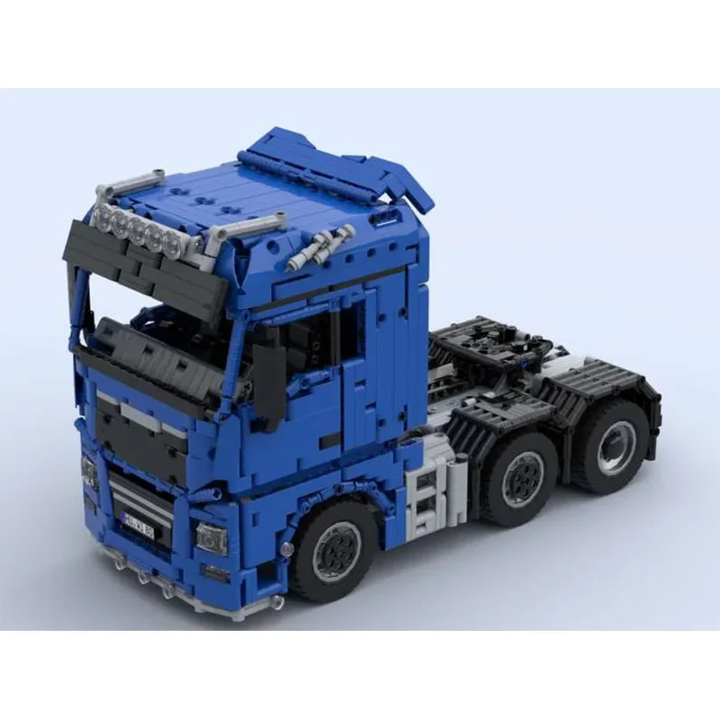 Building Block MOC-162710 Remote Control Semi-trailer Tractor 1:17 Model Construction for Children Birthday Gifts Christmas Toys