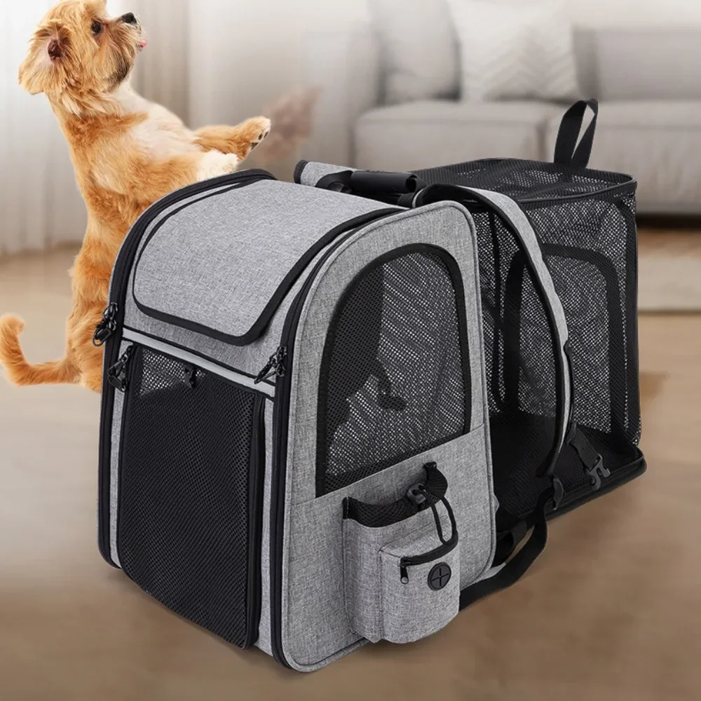 Cat bag portable cat dog expansion bag universal in all seasons breathable large capacity foldable cross-border pet bag