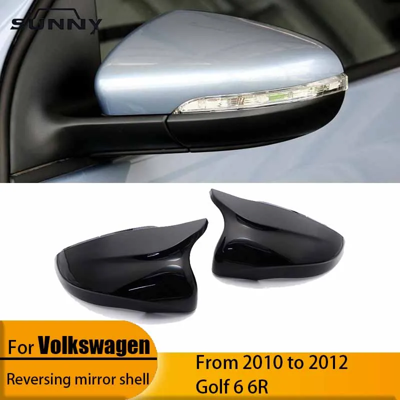 Подходит для Volkswagen Golf 6 6R GTI 2011-2015 годов, корпус зеркала заднего вида, корпус зеркала заднего вида, краска для запекания, черный цвет Подходит для Volkswagen Golf 6 6R GTI 2011-2015 годов, корпус зеркала заднего вида, корпус зеркала заднего вида, краска для запекания, черный цвет