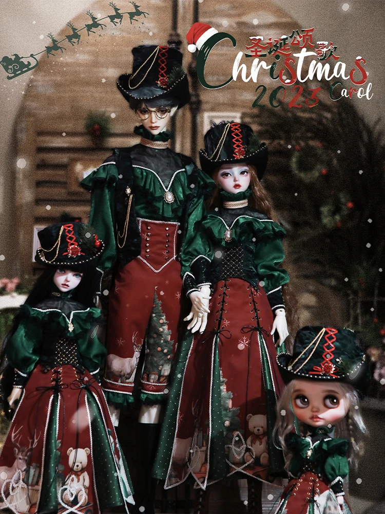 Bjd Doll Cloth Boy 2023 Christmas Carol DIY Kits Blythe 27cm 45cm 65cm 6870 ID7275 7375 Custom Size