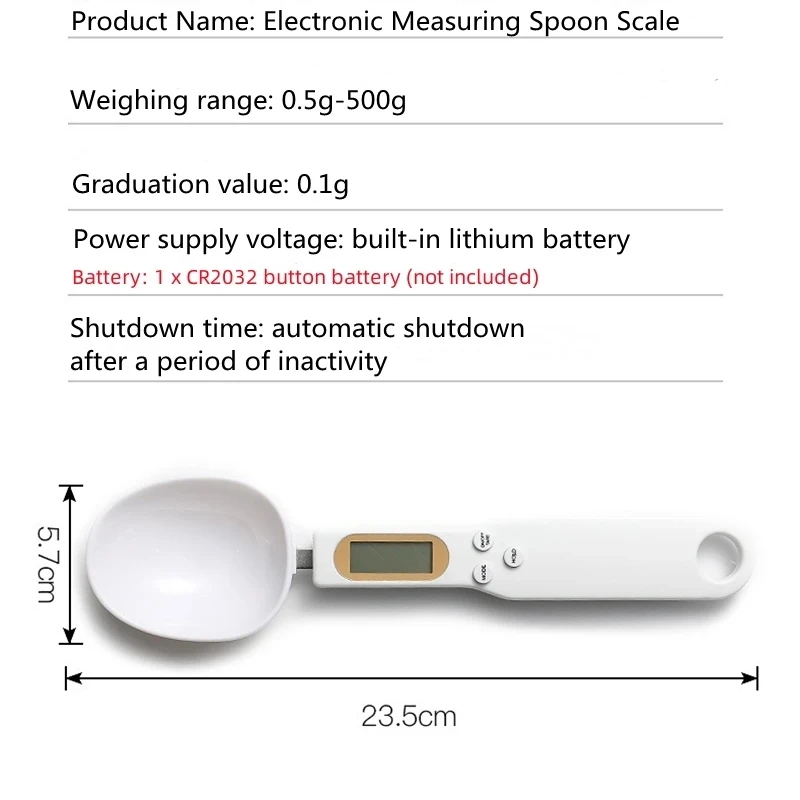 500g/0.1g Hordozható LCD monitor Digitális konyhai Békateknő Mérés Evező lapátja Búbánat Elektronfizika Evező lapátja Kávé Cukor Liszt Súly Búbánat Békateknő