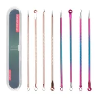 Needle Hook 4PCS Acne Blackhead Comedone Black Spot Pimple Blemish Remover Skin Care Women Beauty Acne Treatment Pore Cleanser