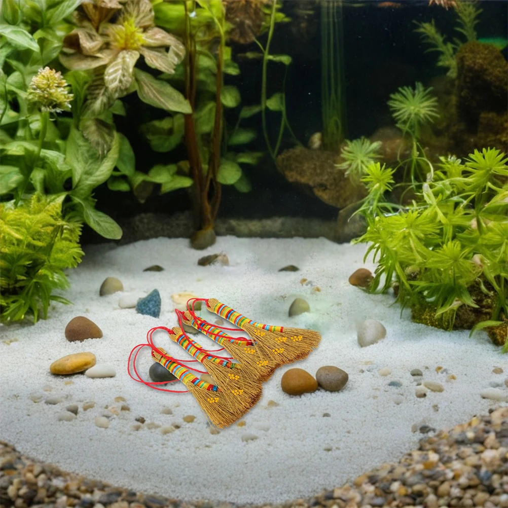 

6Pcs Fish Spawning Mop Floating Aquatic Habitat Fish Tank Breeding Mop Betta Egg Laying Hideout Betta Hide Aquarium Accessories