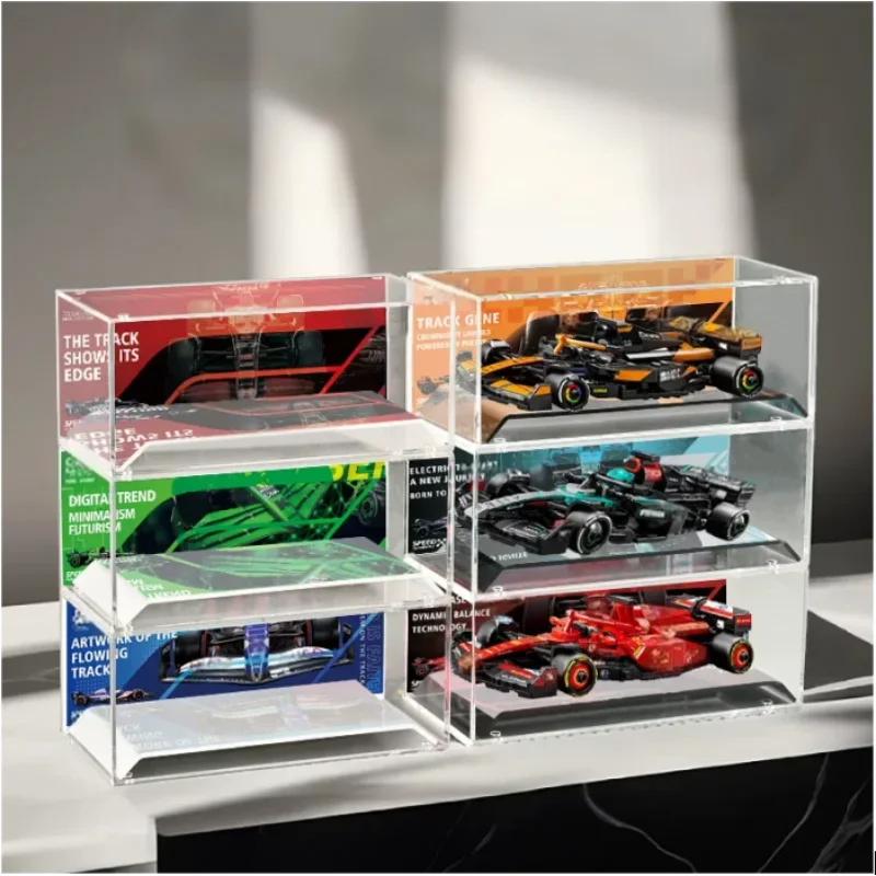 Suitable For 77258 77259 77251 Speed Racing Series Display Box ，Building Block Set Not Included