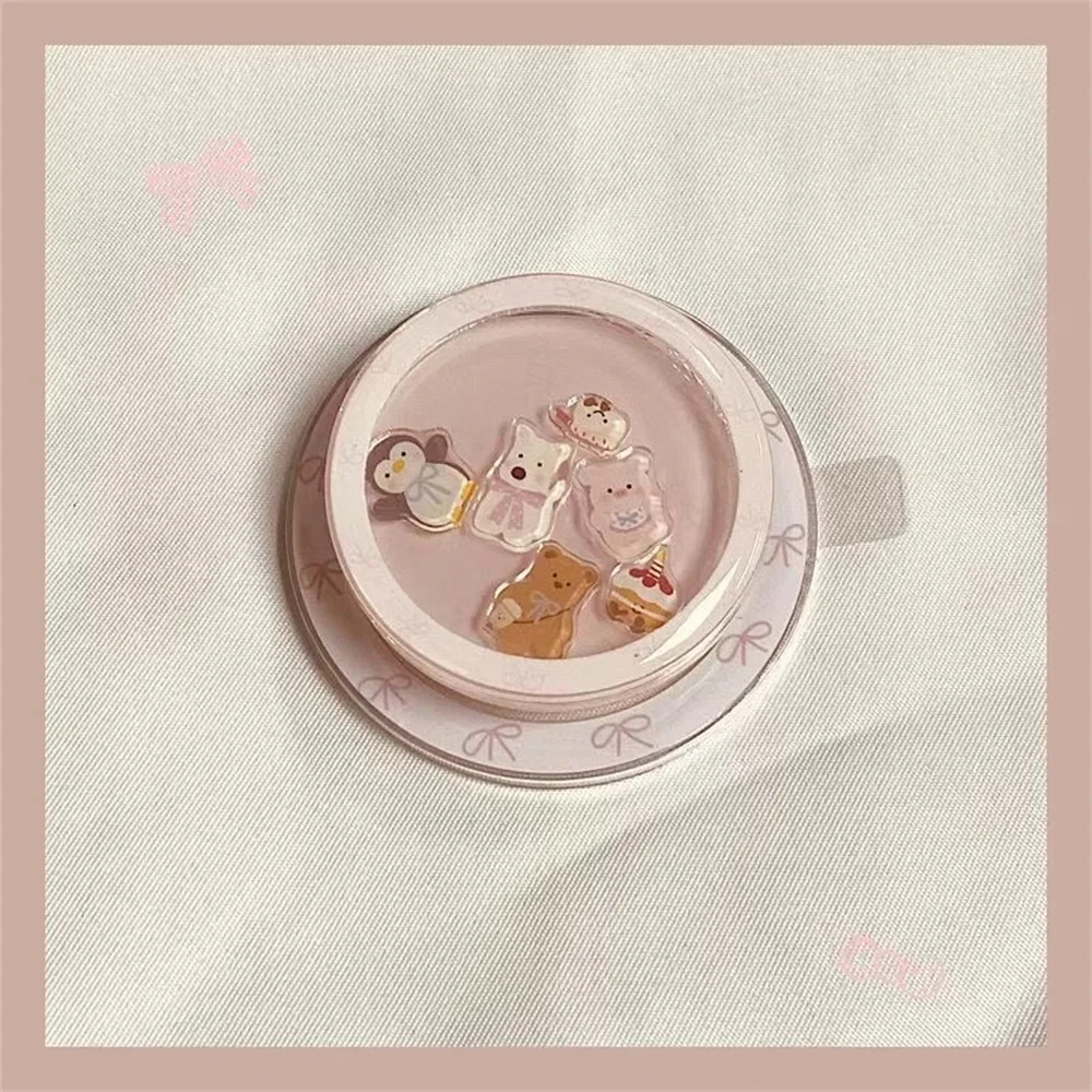 Korean Cute Cartoon Shake Penguin For Magsafe Griptok Finger Ring Cellphone Holder For iPhone 16 Samsung Girl Bracket