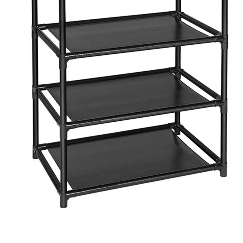 Multi-tier Shoe Storage Solution Slipper Rack Multi-tier Shoe Rack Storage Cabinet with Dustproof Cover High Stability Shoe