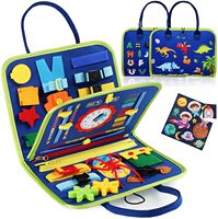 Montessori Toys Busy Board Sensory Activity Developing Board for Motor Skills,Learning Board for Toddlers