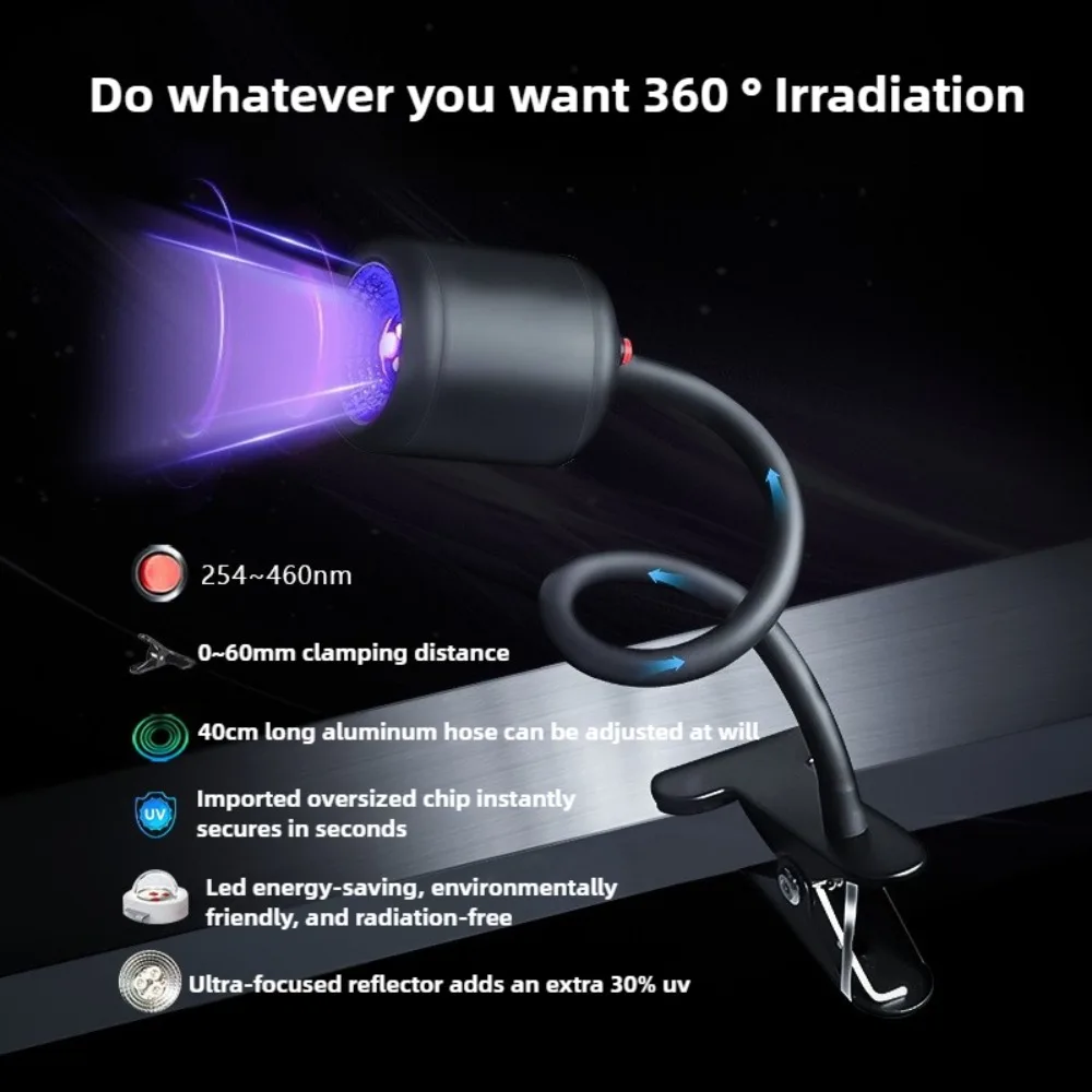 يده المشبك الأشعة فوق البنفسجية علاج مصباح 18 واط طابعة ثلاثية الأبعاد الأشعة فوق البنفسجية الراتنج علاج الضوء للطباعة SLA/DLP/LCD ثلاثية الأبعاد ، الراتنج الحساسة للضوء #3