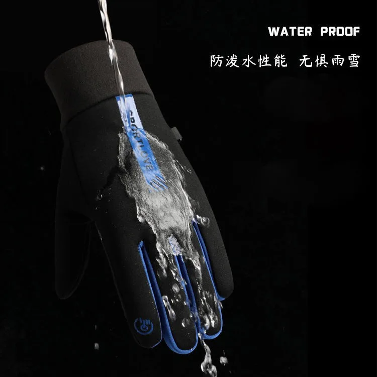 Winter Thermal Cycling Gloves Touchscreen Cold Non-slip Waterproof Ski Driving Motorcycle Bicycle Outdoor Warm Gloves Women Men