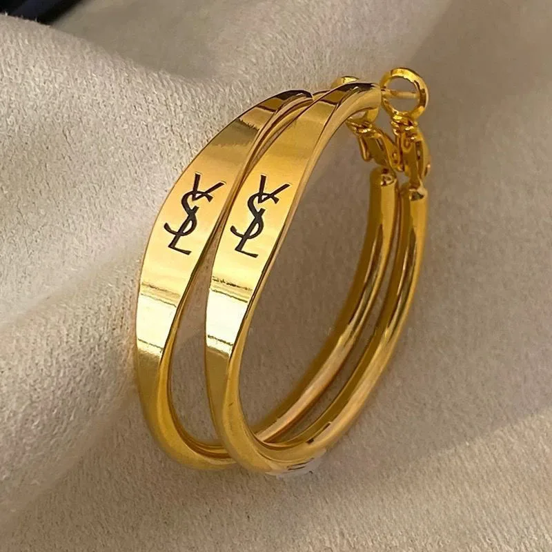 أقراط Y2K الفاخرة الأكثر مبيعًا - أقراط دائرية كبيرة الحجم مقاس 4 سم للنساء، معدن عتيق أنيق زوج واحد من المجوهرات العصرية الفاخرة 2025