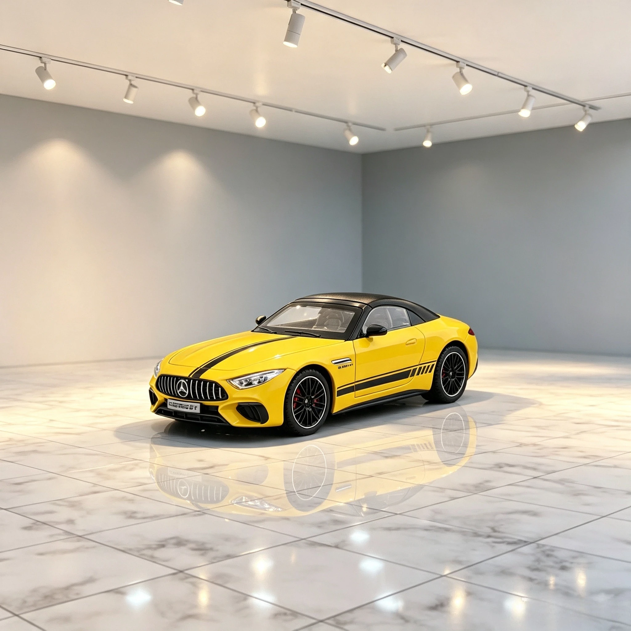 1:24 SL63 Cabriolet Diecast Car Model Toy, Alloy Sports Car With Openable Doors, Collection Gift For Boys Vehicle Toys