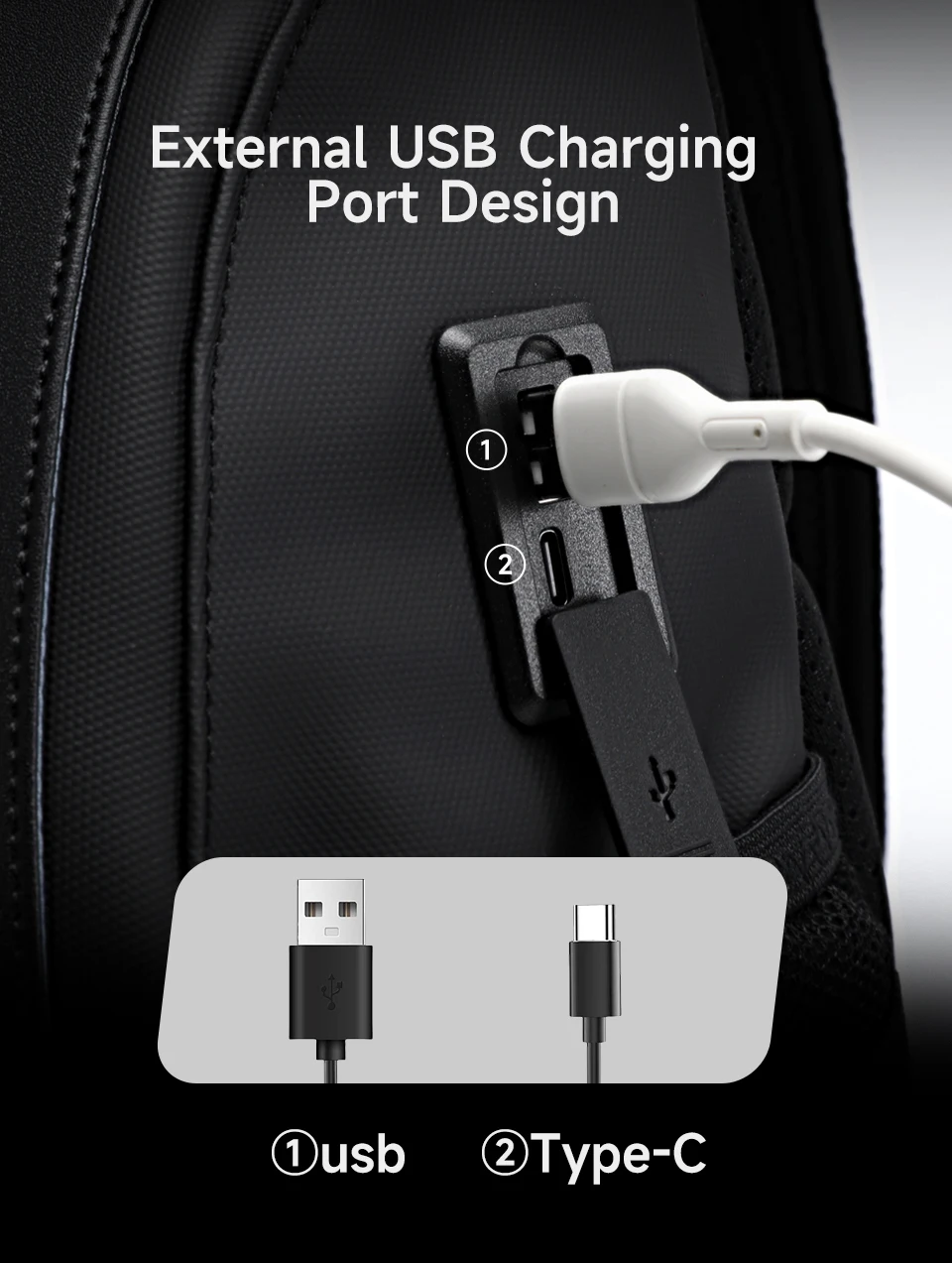 Tigernu Herren-Umhängetasche in Übergröße mit USB-Anschluss für 11-Zoll-Brusttasche mit abnehmbarem 3-Punkt-Tragegurt, Fahrrad- und Sporttasche – Detail 10