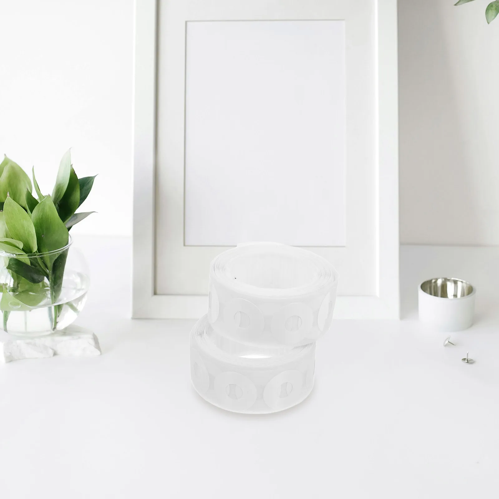 500Pcs Hole Punch Reinforcers White PVC Self Adhesive Paper Hole Protectors for Binder Repair Page Strengthening Labels