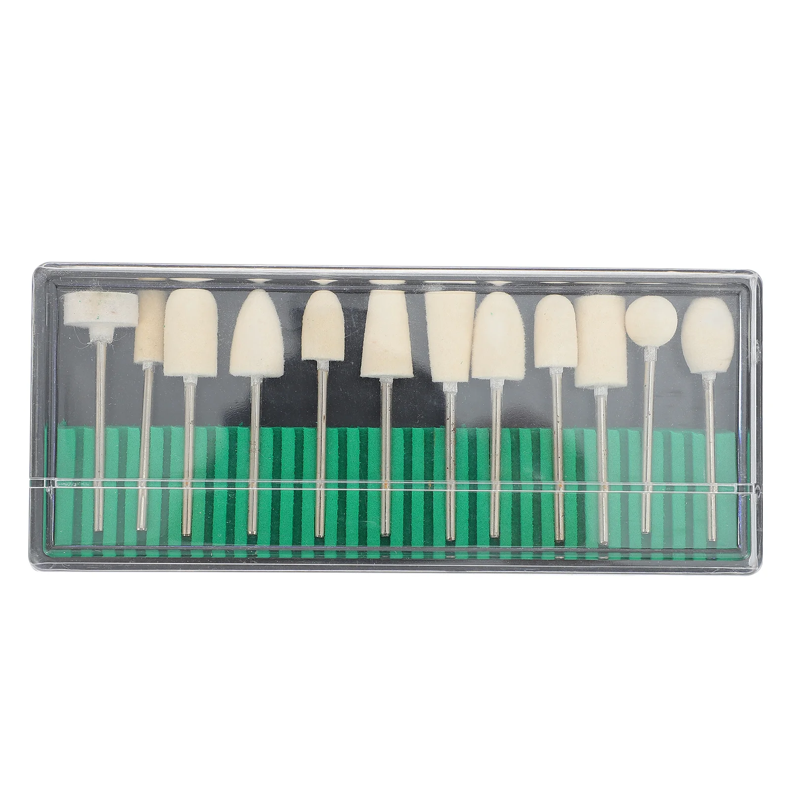 12개 울 네일 드릴 비트 세트 네일 파일 비트 연마 광택 조각 매니큐어 페디큐어 드릴 비트 키트 가정용 살롱용