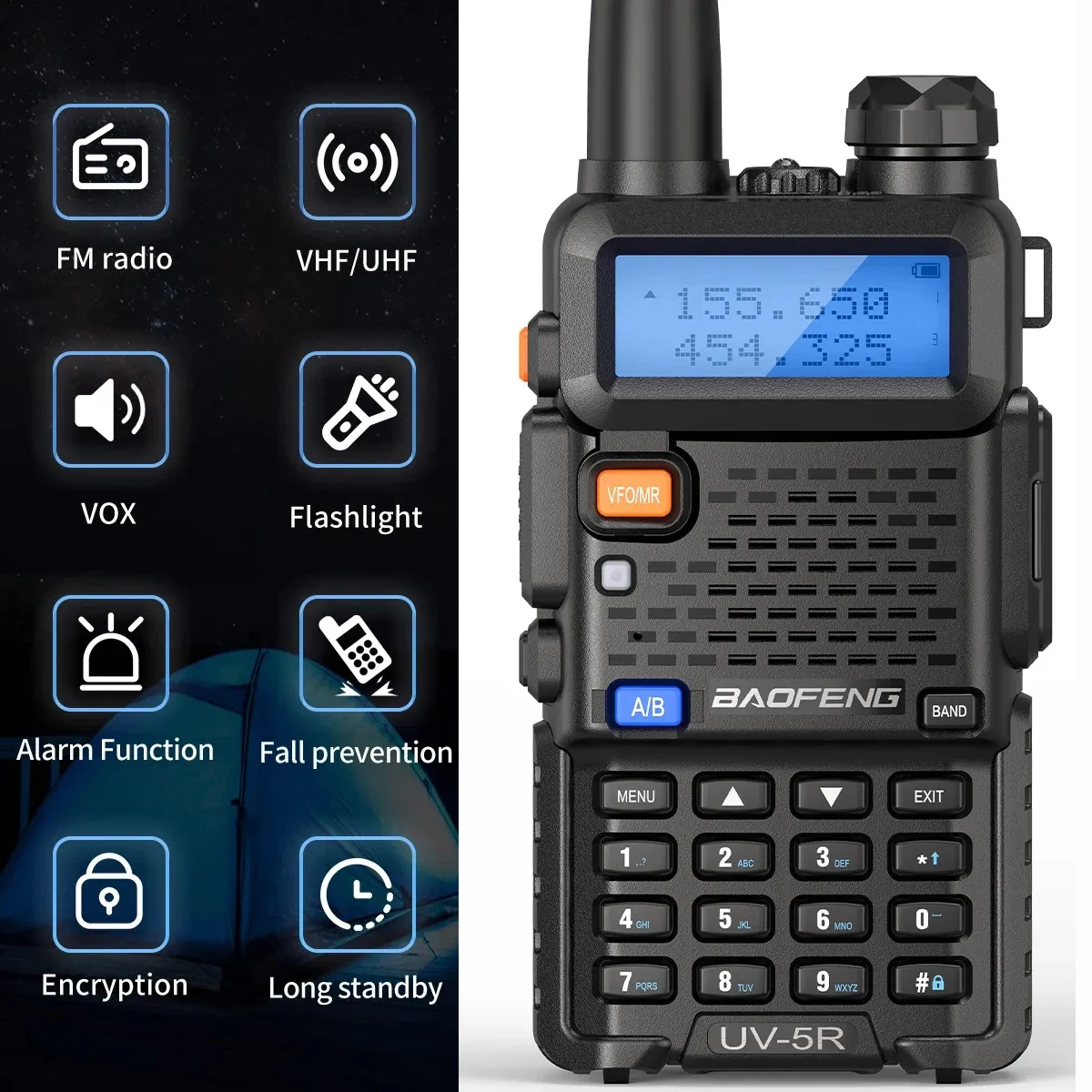 

Baofeng UV-5R Радио UV5R 5 Вт Walkie Talkie UV 5R 8 Вт Ham Amateu Радио FM VHF UHF Портативные двусторонние рации-talkies