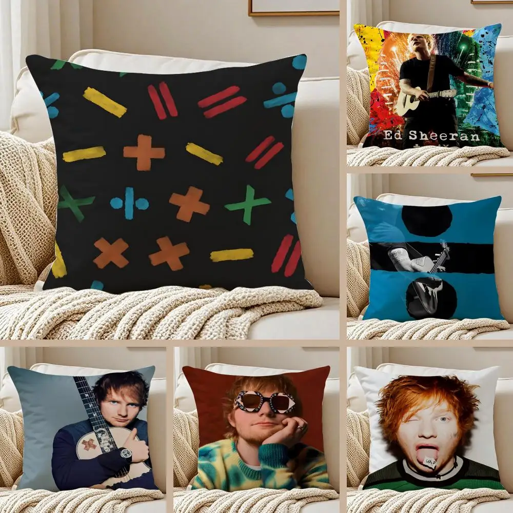

Чехол для подушки Lyrical Down to Earth POP Singer E-Ed Sheeran, противоклещевой, с невидимой молнией, из короткого плюша, для дивана
