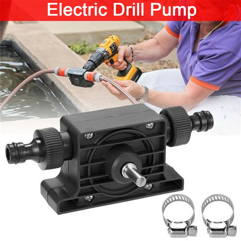 Portable Mini Electric Drill Pump Diesel Fuel Oil Hand Primer Self-priming Transfer Pump Petrol Oil Fluid Water Pumps