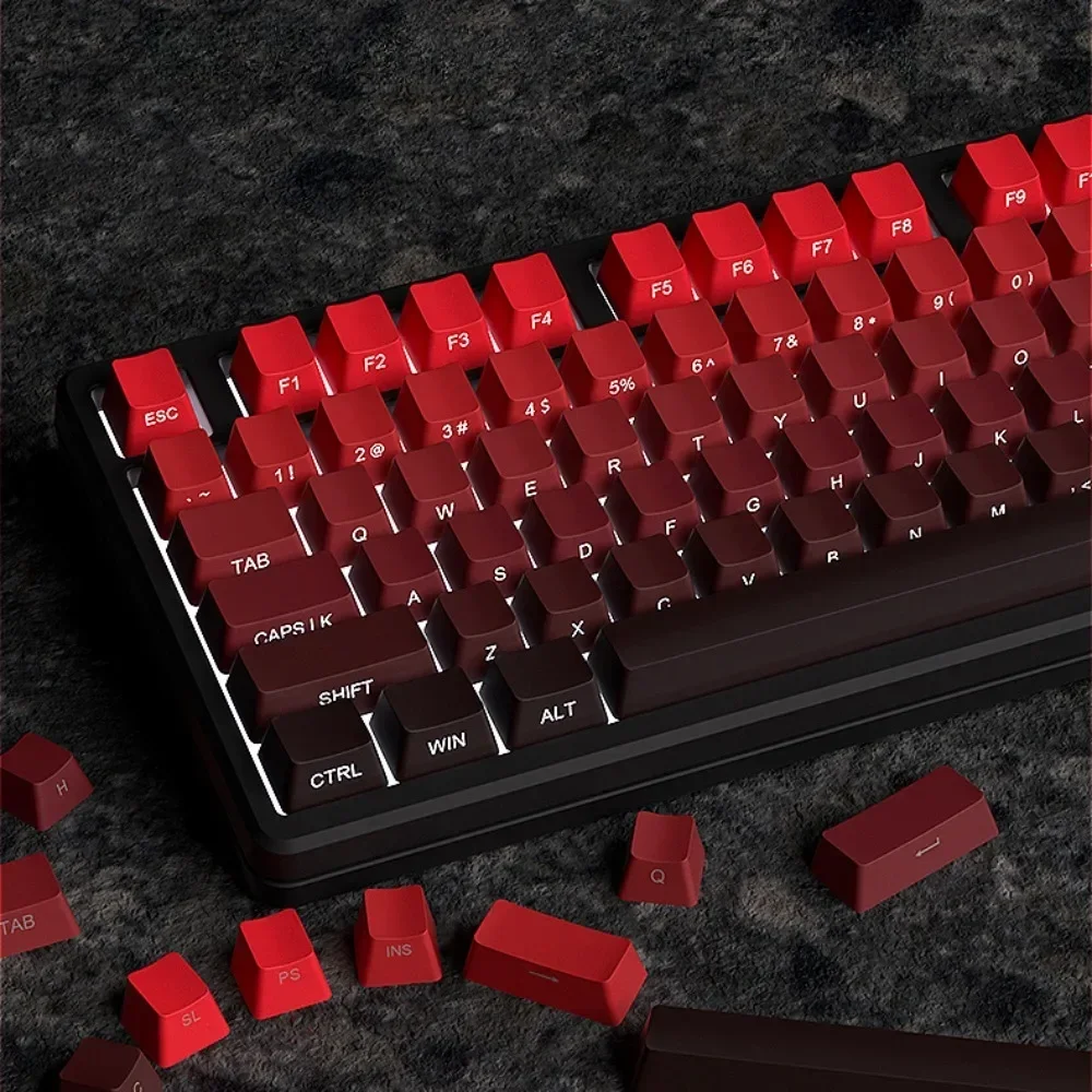 

Good luck, side engraved keycaps, cherry PBT keycap set is suitable for HI75 61 84 96 98 99 104 F87 and other keyboards