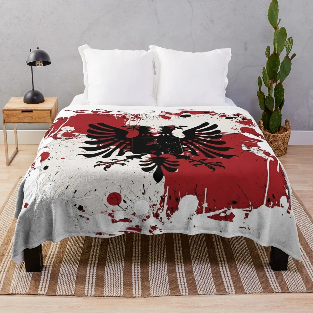 Albanian eagle art vintage Throw Blanket Summer anime Blankets